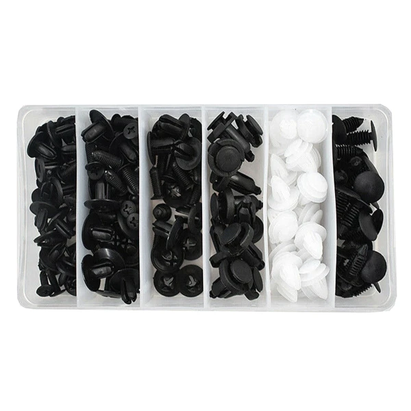 Afbeelding van Plastic Clips Popnagel - 100 stuks - Motor Kuip Clips - Auto Interieur Montage Clipjes - Trim Paneel -