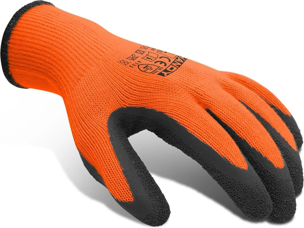 Afbeelding van Handy - Werkhandschoenen Tuin Heren en Dames - Tuinhandschoenen Oranje - XL / Maat 10 - Herbuikbaar - BPK -