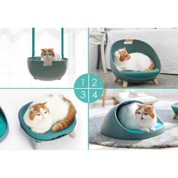 Afbeelding van MS Duku Cat Nest - Kattenmanden - Kattenmand - Comfortabel Kattenbed – Katten Mand - Esthetisch Ontwerp -
