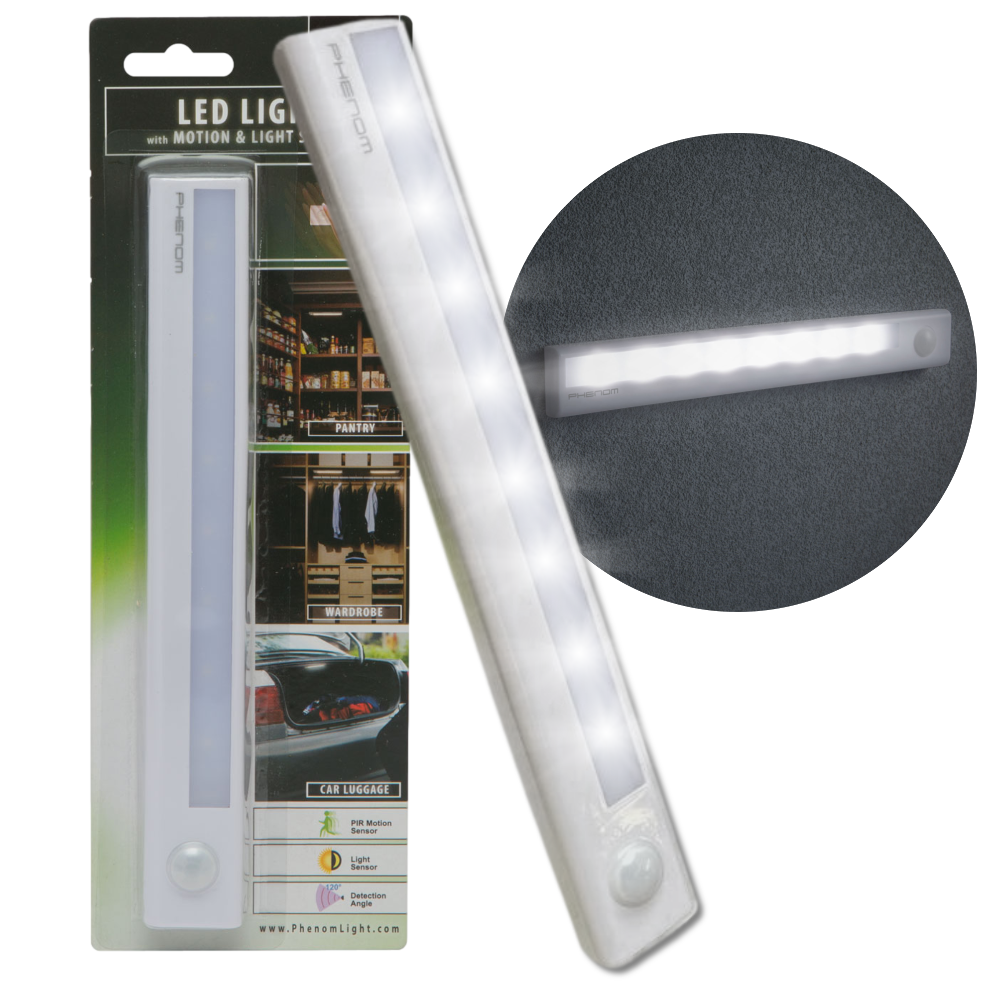 Afbeelding van Kastverlichting LED met bewegingssensor- Keukenverlichting op batterij - LED Kast Verlichting Draadloos -