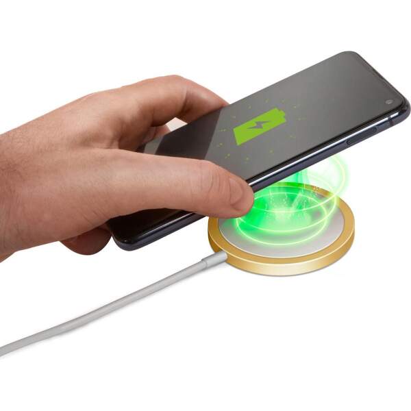 Afbeelding van Draadloze Oplader - voor o.a. Iphone 12 & 13 / Samsung - Goud - BPK - 9a2c 73df 4aa5 8065 a20661775729