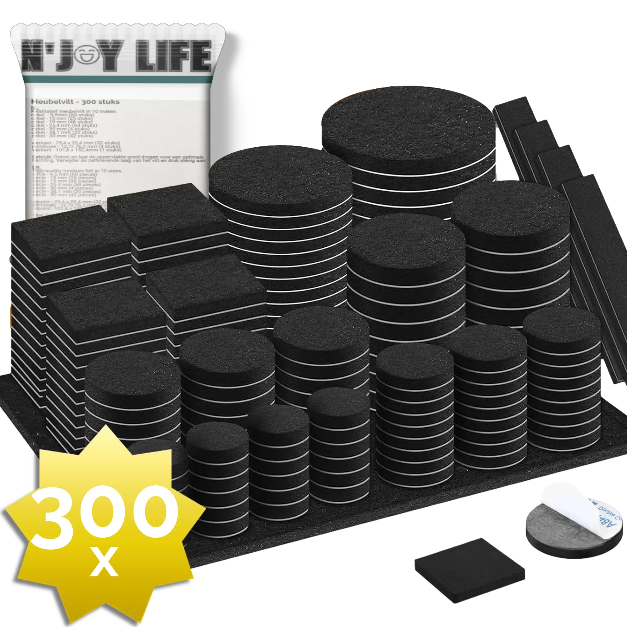 NJOY LIFE 300x premium viltjes zwart