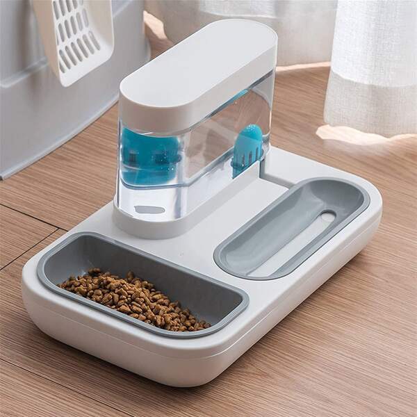 Afbeelding van Automatische Waterbak voor Kat of Hond - Zonder batterijen! - Voerbak en Drinkbak in 1 - 9b6f c08a 4f28 bdb4