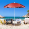 Afbeelding van Strandparasol 155 x Ø135 cm - Parasol Rood - met UV bescherming 40+ - Makkelijk meenemen - 9d64 f212 4ce1