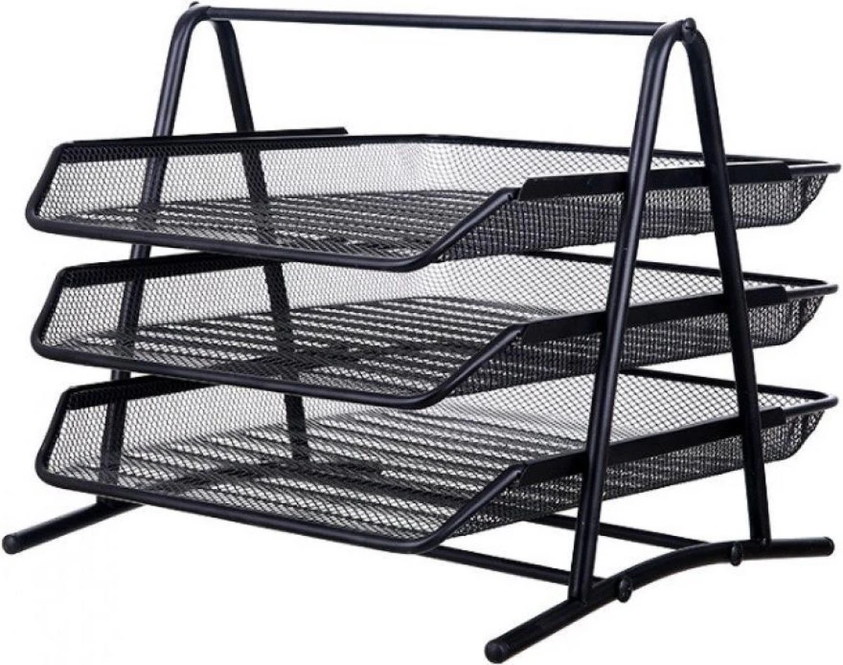 Afbeelding van Metalen Brievenbak - Documentenrek - Postsorteerder - Brievenhouder Postbakje - Bureau Organizer en