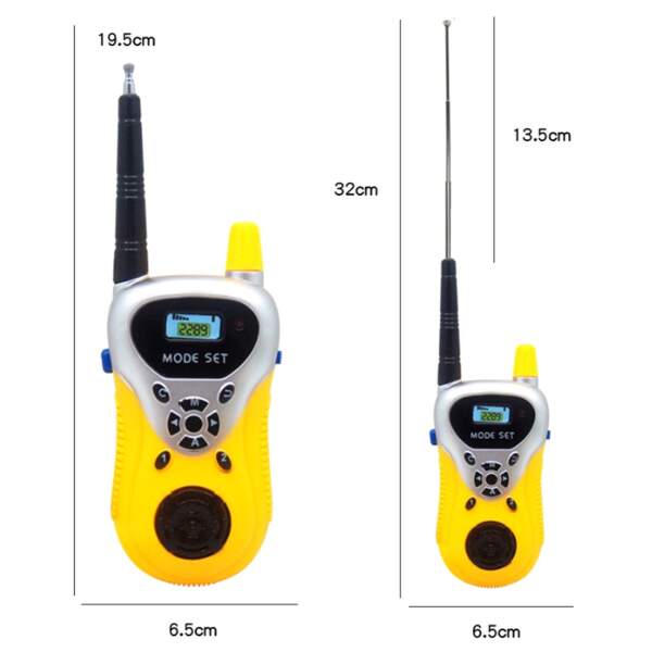 Afbeelding van Walkie Talkie voor Kinderen - Set van 2 - Portofoon - Walkie Talkies - Walkietalkie - Speelgoed - 9e3b 9036
