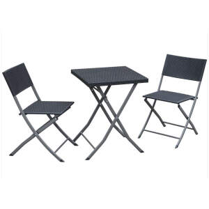 Afbeelding van Opvouwbare tuinmeubelset – tafel + 2 stoelen – antracietgrijs 1 Stuks [DA00493B] - DA00493B web