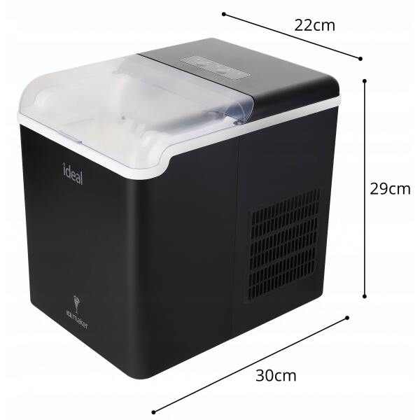 Afbeelding van ELDOM Ideal IJsmachine / Ijsblokjes Machine met Deksel– 12 kg/24 u – 100 W – 1,3 L reservoir