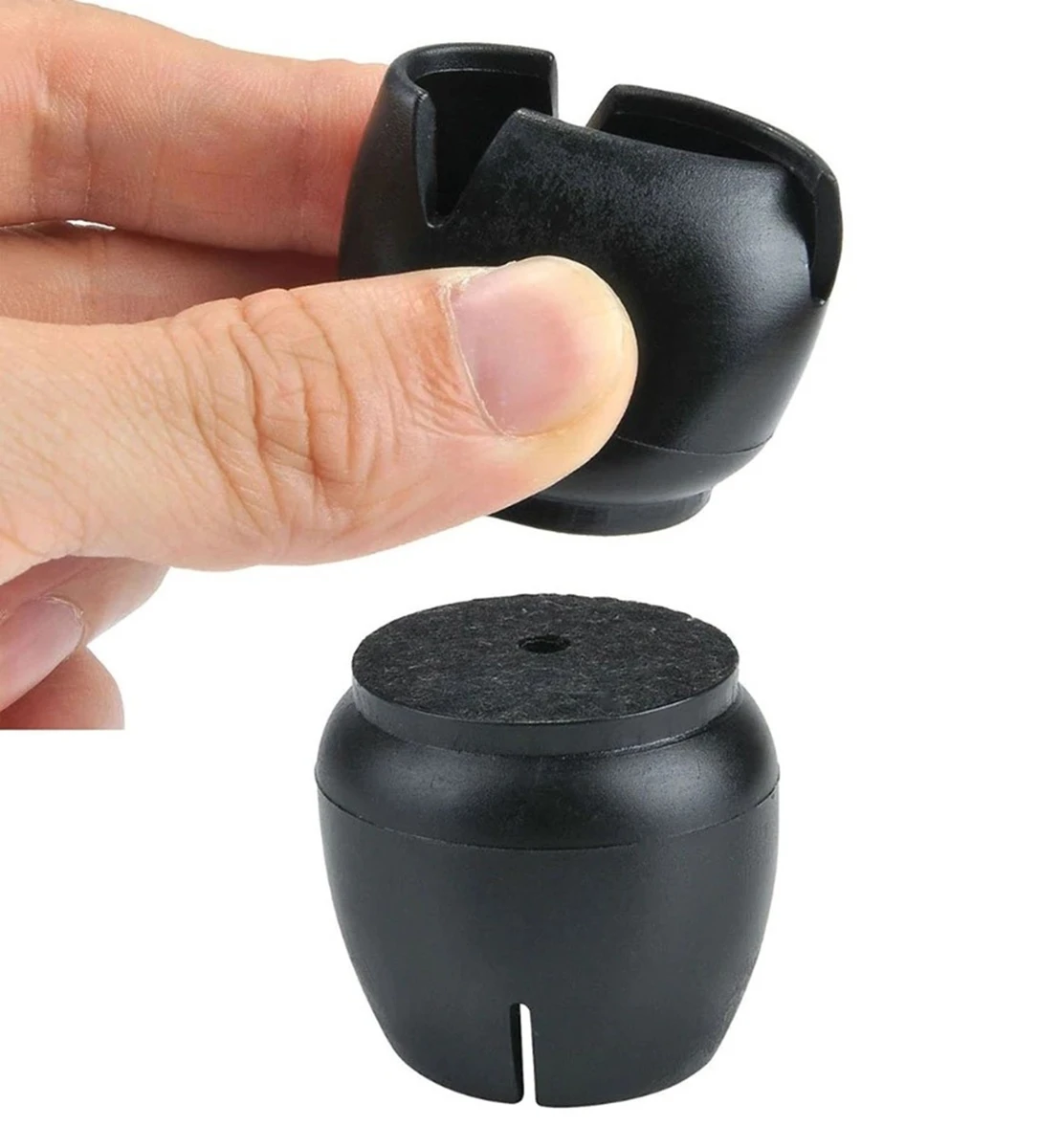 Afbeelding van Stoelpoot Doppen – 12-16mm – met Anti-Kras Vilt – Stoelpoot beschermers - Vloerbescherming –