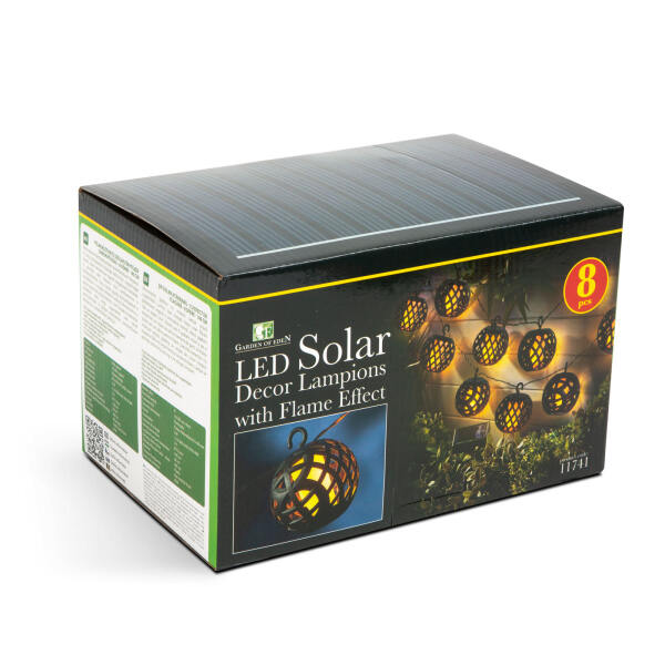 Afbeelding van Garden of Eden - Solar LED Tuinverlichting met vlameffect / Sfeerverlichting voor Buiten - Kabellengte 3.4