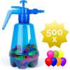 Afbeelding van 500x Waterballonnen - met Herbruikbare 1.7 Liter Waterballonvuller Pomp - Waterballon Set - Zomer - Ballonnen