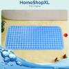 Afbeelding van HSXL - Antislipmat - 88x40CM - Incl. Netspons -Antislip Douchemat / Badmat Blauw met Zuignappen – Mat voor