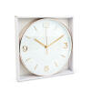 Afbeelding van Family Pound - 25cm Wandklok met stil Uurwerk - Wit /Rose Goud - HSM004 - Analoog - Klok - Moderne Stille