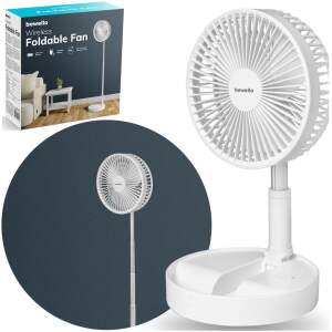 Afbeelding van Bewello Ventilator - Opvouwbare Statiefventilator / Tafelventilator - 4800mAh ingebouwde batterij - USB