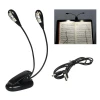 Afbeelding van Draadloze Leeslamp met clip - Boek Verlichting - Bureaulamp met LED Verlichting en Klem - Dubbel Leeslampje -