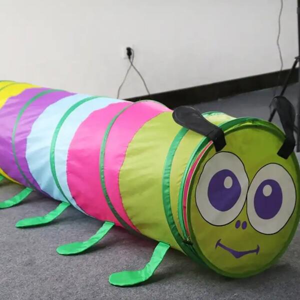 Afbeelding van N'JOY LIFE - Speeltunnel met Deksel en Opbergtas - Kruiptunnel - Kinderspeelgoed / Binnenspeelgoed /