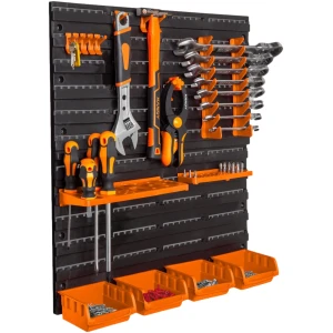 Afbeelding van Handy - Wand Gereedschapshouder voor in Garage of Schuur - 2 Panelen - Met toebehoren! -