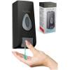 Afbeelding van Vog&Arths - Zeepdispenser Wandmontage - Hangend Zeeppompje Muur - Mat Zwart - Mechanische Zeep pomp -