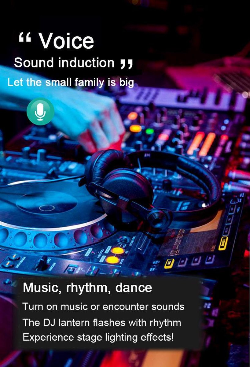 Afbeelding van Mini USB LED Disco Light - USB Discolamp - Feestlicht - Sfeerlicht - Disco Lamp - Auto Disco Verlichting -