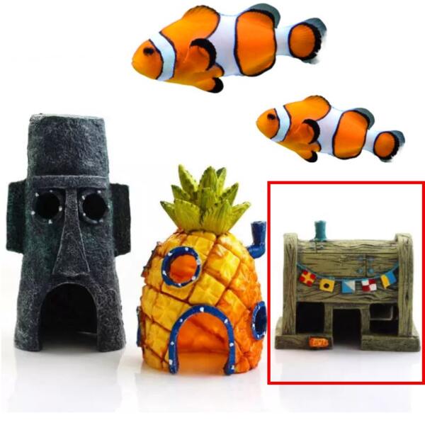 Afbeelding van Aquarium Decoratie - Ornamenten - 1 Stuk - Krokante Krab Restaurant van Spongebob - adbe 1790 4cfa af7b