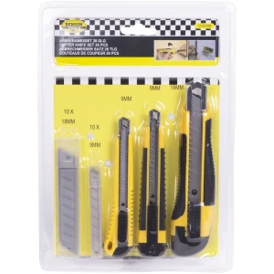 Afbeelding van Benson werkmes - Afbreekmes - Snijmes - Benson Stanleymes - Afbreekmessenset - Inclusief Reserve 9 en 18 mm