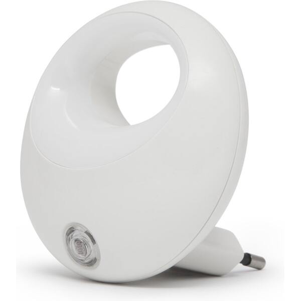 Afbeelding van Nachtlampje Stopcontact Stekkerlamp - Wit - Automatisch met Dag/Nacht Sensor - Voor Kinderen / Volwassenen -