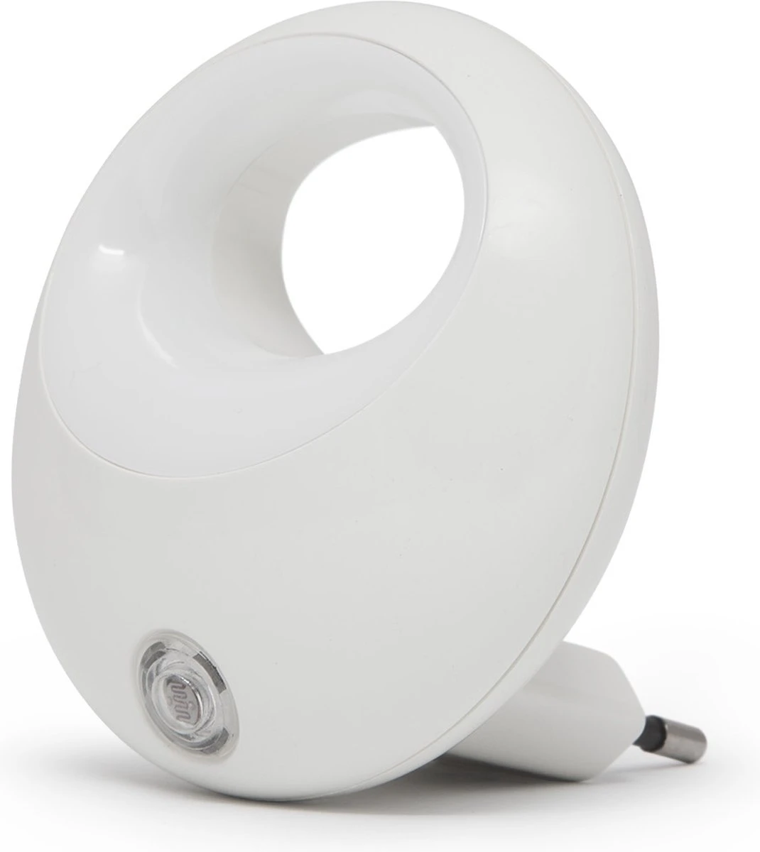 Afbeelding van Nachtlampje Stopcontact Stekkerlamp - Wit - Automatisch met Dag/Nacht Sensor - Voor Kinderen / Volwassenen -