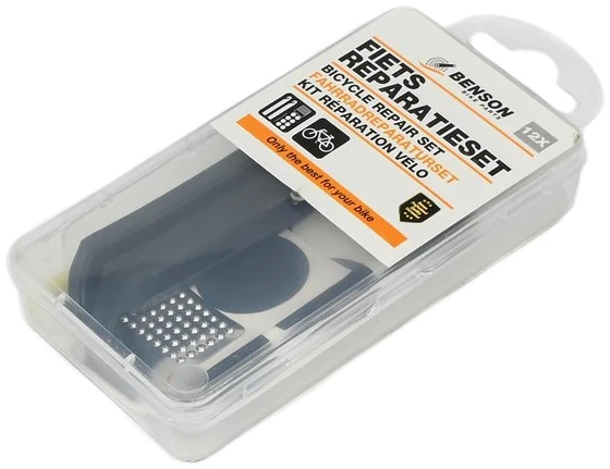Afbeelding van Benson Bandenreparatieset - Fietsreparatieset - Bandenplakset in Opbergbox - 12 delig - aff6 805d 4fae 96bc