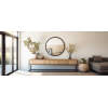 Afbeelding van HSXL - Spiegels - Luxe Ronde Spiegel Zwart - 80 cm Groot - Grote Wandspiegel 80cm Rond met Zwarte Rand -