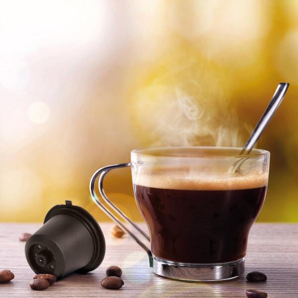 Afbeelding van 5x Herbruikbare Nespresso Koffie Cup - Milieuvriendelijk - Duurzaam - Koffie Cups Capsules - Navulbare