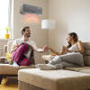 Afbeelding van Slimme Elektrische Verwarming Kachel Wand - Grijs - met WIFI en Smart APP - Hangend met Thermostaat -