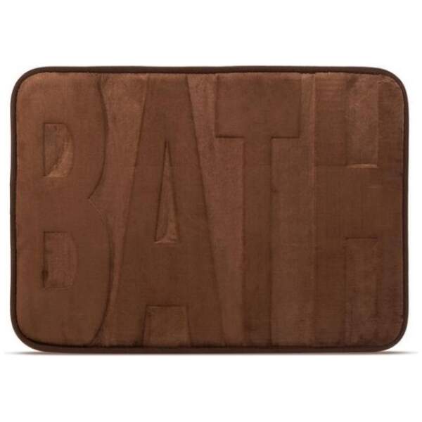 Afbeelding van Family Pound - Antislip Mat voor in Badkamer/Toilet/WC - Bruin - 60x40CM - Anti Slip Badkamermat / Badmat /