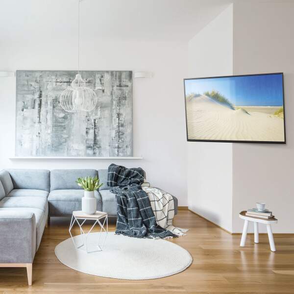 Afbeelding van Delight Hoek TV Beugel - VESA 600x400 mm(max.) - Geschikt voor 40 - 80" inch - Draaibaar en Kantelbaar -