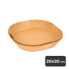 Afbeelding van Bewello Airfryer Bakpapier Vierkant - 20x20 cm - Air Fryer Bakpapier XXL - Airfryer Wegwerpbakjes - 50 stuks