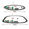Afbeelding van Bewello - Kerst Trein - Kersttrein met licht en geluid - 27 delig - Kerstdecoratie - op Batterijen - b695