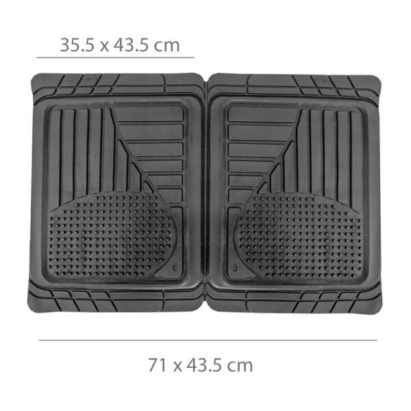 Afbeelding van Carguard - Universele Rubberen Automatten Set - Zwart - 4x Automat Universeel - Rubber - 55835B - b7af ba65