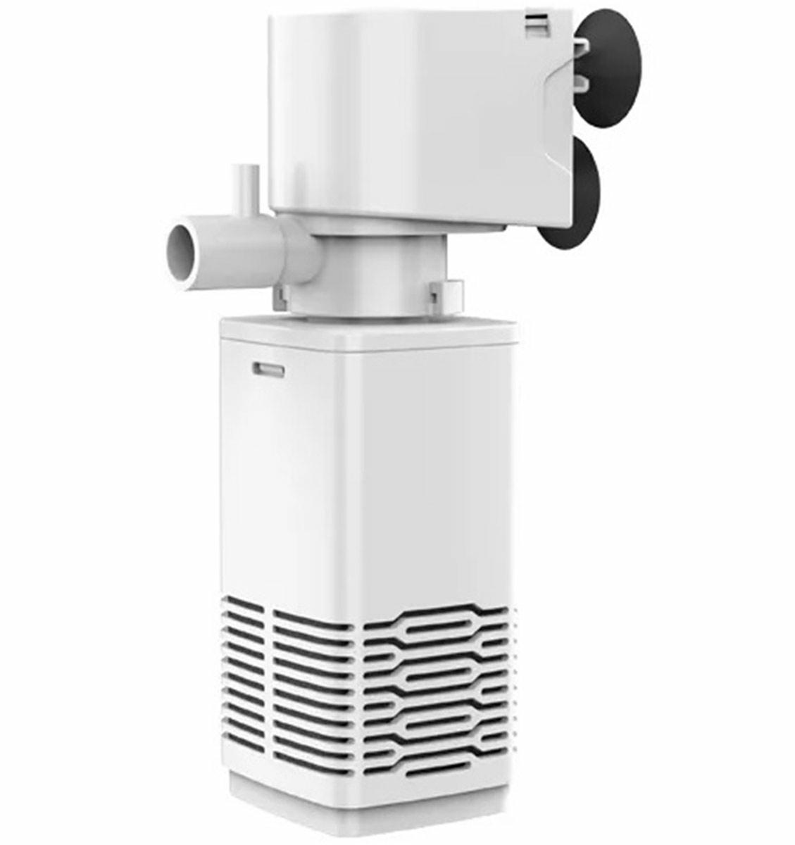 Afbeelding van Aquarium Filter Pomp - WIT - Wasbaar Filter - 230V - 650L/h - Aquariumfilter voor Zuurstof en Filtratie -