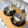 Afbeelding van Metalen Speelgoed Pannenset - Pannen Set - Keukengerei voor Speelkeuken - 6 delig - Metaal - b8da 8271 4e29