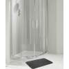 Afbeelding van Kleine Antislip Badmat voor in Badkamer/Toilet/WC - Grijs Antraciet - Steenpatroon - 40x60cm - b9d4 23da 44dd