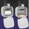 Afbeelding van Bewello® - WC Rolhouder - Toiletrolhouder - Zelfklevend WC Kastje - Wit met Grijs - 200 x 130 x 205 mm -