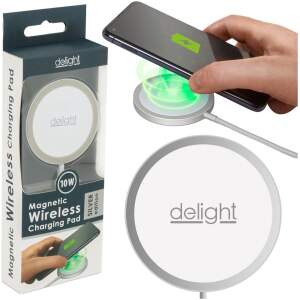 Afbeelding van Draadloze Oplader - voor o.a. Iphone 12 & 13 / Samsung - Zilver - BPK - bd35 40e9 47f9 b844 d37d9a076401