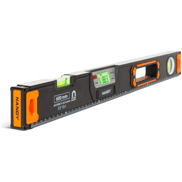 Afbeelding van Handy - Digitale Magnetische Waterpas met Magneet en Geluidsignaal - 60CM - LCD Scherm - Tolerantie 0,5mm/M -