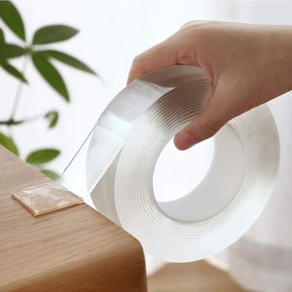 Afbeelding van Handy - Dubbelzijdig Tape - Montagetape - Extra Sterk - Herbruikbaar - - Transparant - 3m x 30mm x 0.2mm -