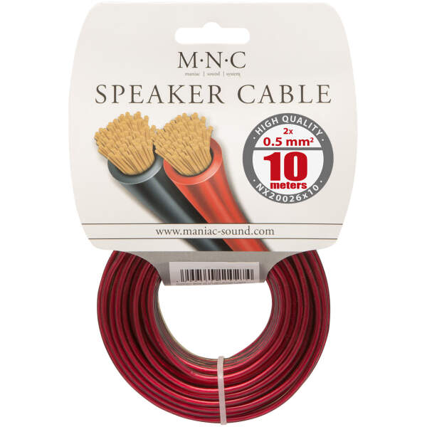 Afbeelding van Luidsprekerkabel - Speakerkabel - Audiokabel 10m - 10 meter - 2 x 0,5 mm² - NX20026X10 - c346 c00f 4837 95df