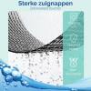 Afbeelding van HSXL - Antislipmat - 70x40CM - Incl. Netspons - Antislip Douchemat / Badmat Zwart met Zuignappen – Mat voor