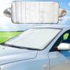 Afbeelding van MNC - Zonnescherm voorruit auto Buitenkant / Antivries Deken Auto XL - 200x70 CM - 4 Seizoenen - Voorruithoes