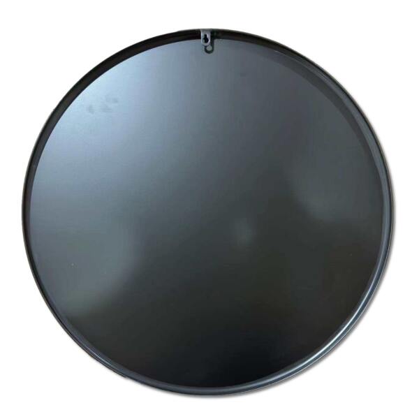 Afbeelding van HSXL - Spiegels - Luxe Ronde Spiegel Zwart - 60 cm Groot - Grote Wandspiegel 60cm Rond met Zwarte Rand -
