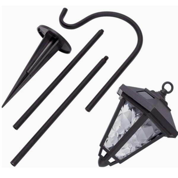 Afbeelding van Garden of Eden - Landelijke Tuinlantaarn LED Solar op Prikspot - 80 cm Hoog - Tuinverlichting /