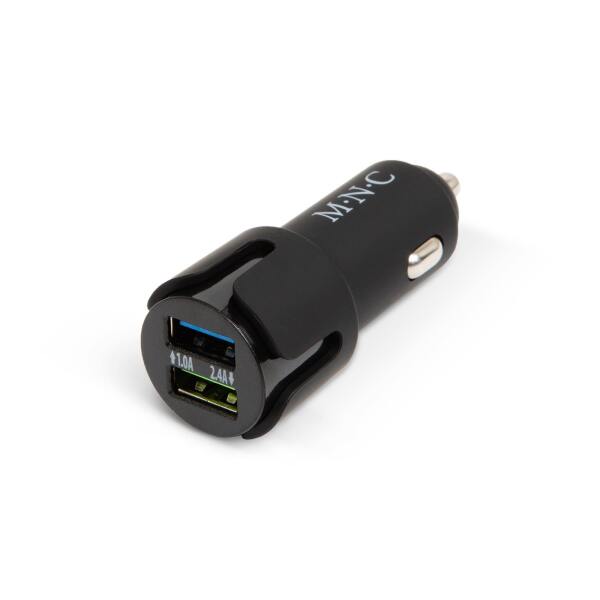 Afbeelding van Autolader 12v en 24 v - 2x USB A - Auto oplader USB - USB autolader 2 poorten - Auto lader -