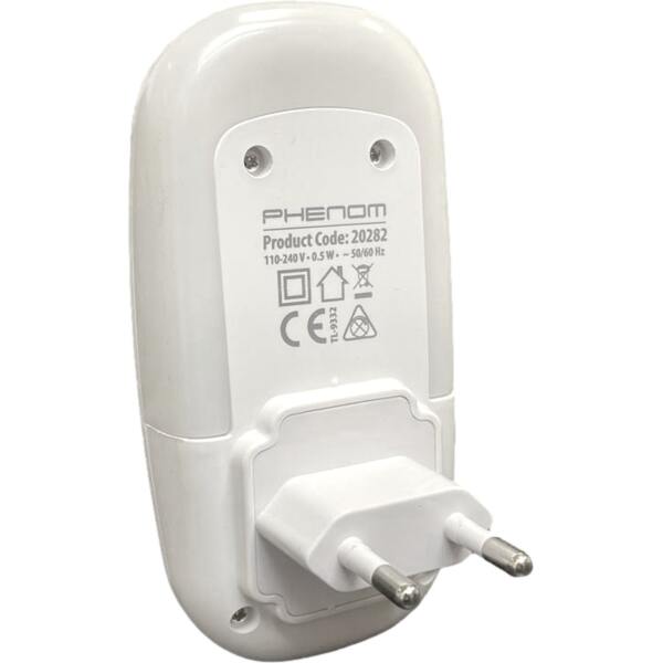 Afbeelding van Nachtlampje Stopcontact Stekkerlamp - Wit - Automatisch met Dag/Nacht Sensor - Voor Kinderen / Volwassenen -